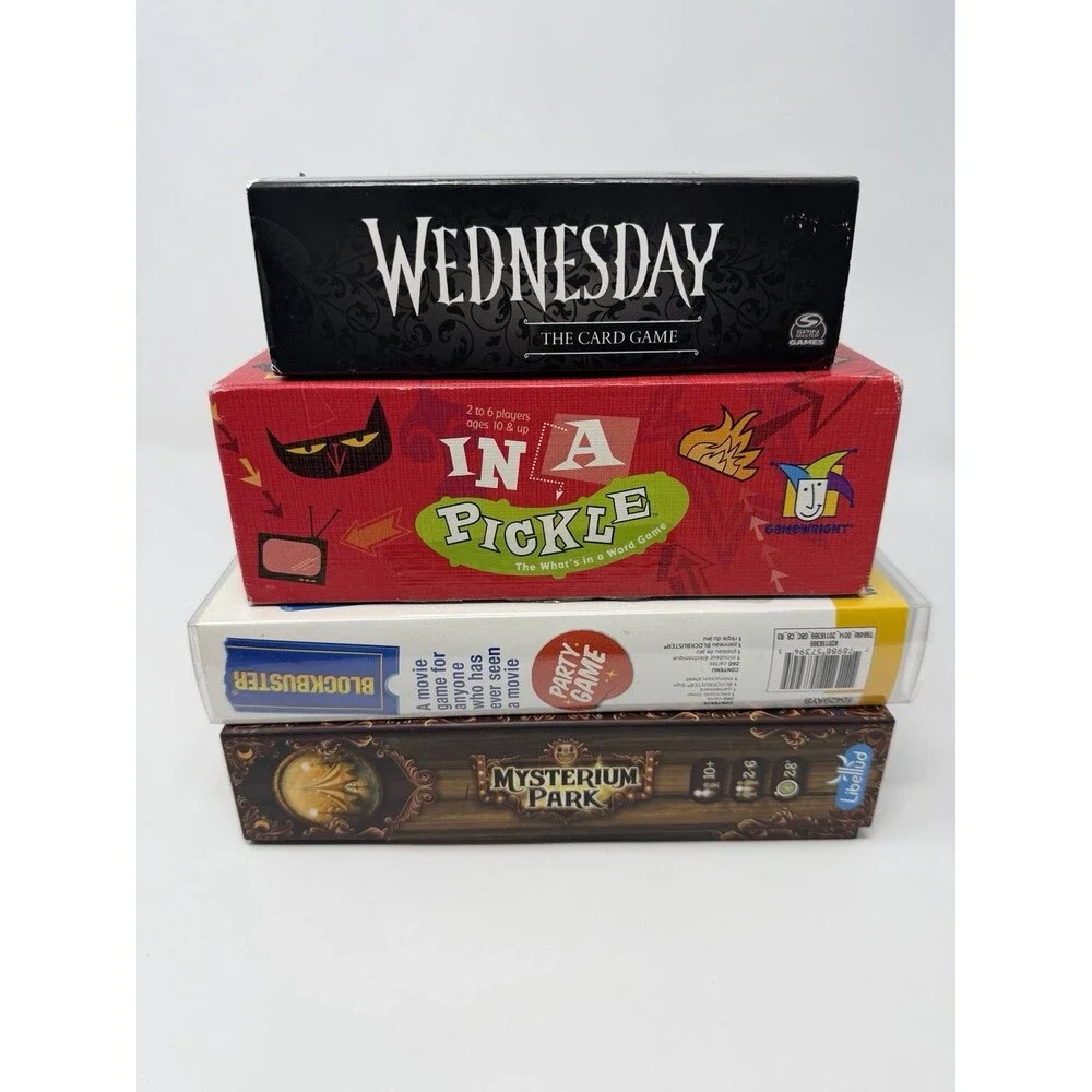 4 Family / Party Board Games (10-12+, 2-4+ Player) In A Pickle, Etc. - COMPLETE